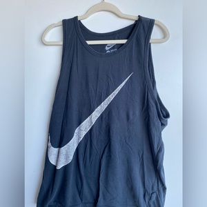 Nike Regular Fit Muscle Gray Tank SZ XXL